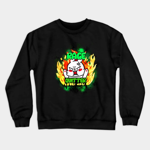 Gaming Rage Quitter Crewneck Sweatshirt by BentoPrint